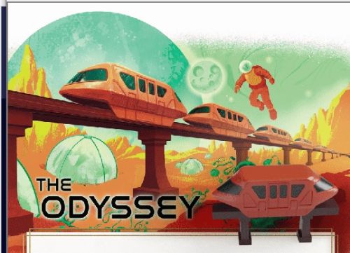 The Odyssey Deluxe Orange Plastic Train Set